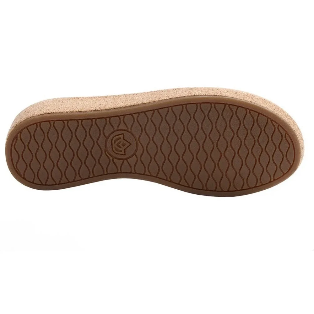Spenco Sandal Willow Wedge Cork Tan Womens 9 Medium Arch Support Orthotic‎ New
